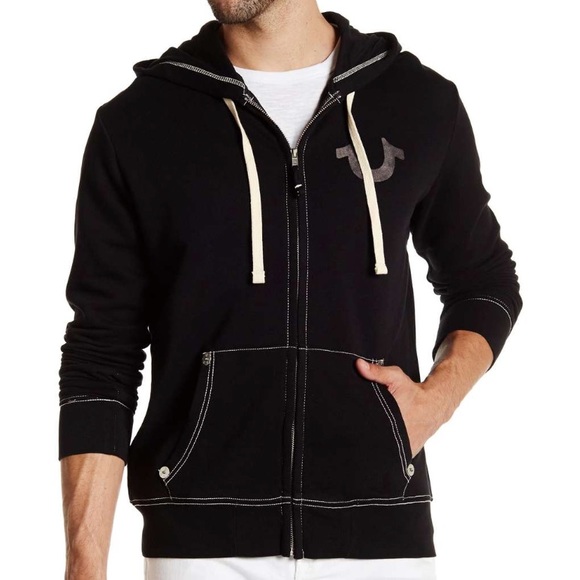 TRUE RELIGION Hoodie in Black - Picture 3 of 6